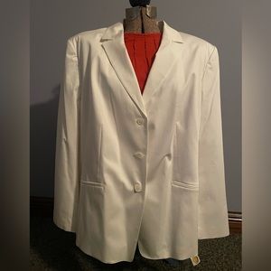 Talbots woman size 20 blazer white